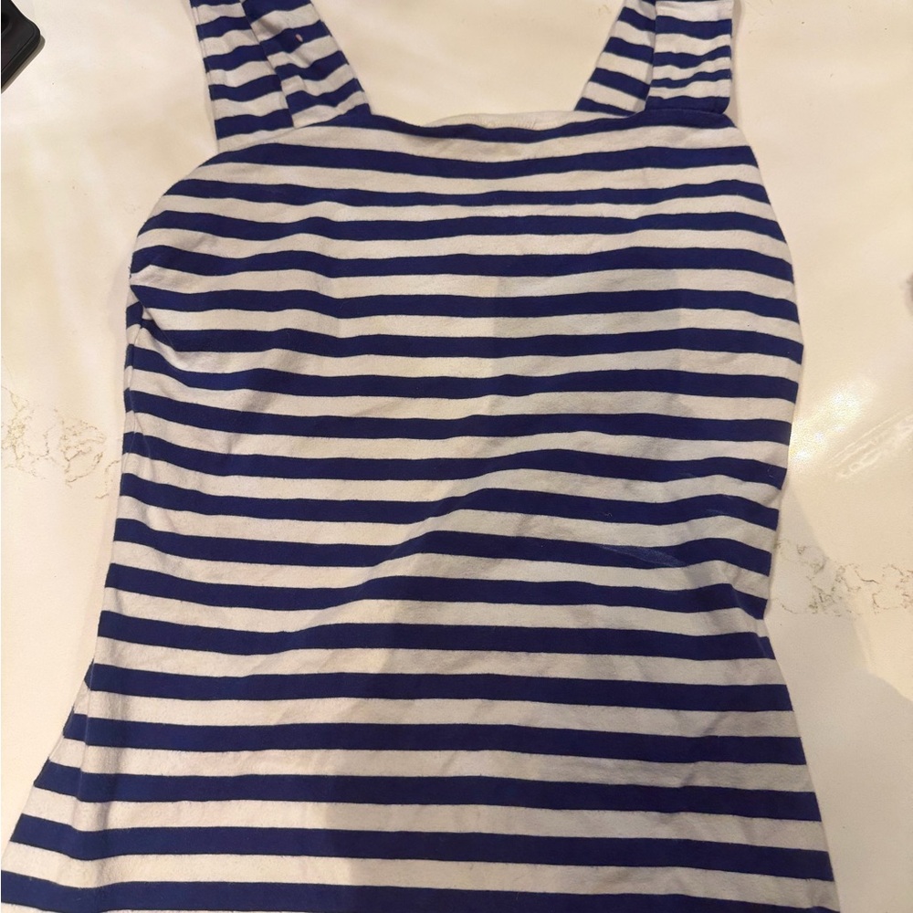 Express Navy and White Striped Kids Bodysuit